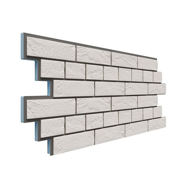 Фасадная термопанель Доломит Венецианский кирпич 20 мм Белый купить в Шуе Фасадная термопанель Доломит Венецианский кирпич 20 мм Белый купить в Шуе