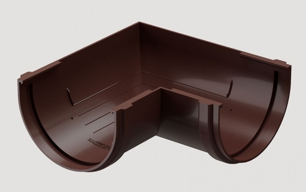 Угловой элемент 90˚ПВХ Docke STANDART Тёмно-коричневый купить в Шуе