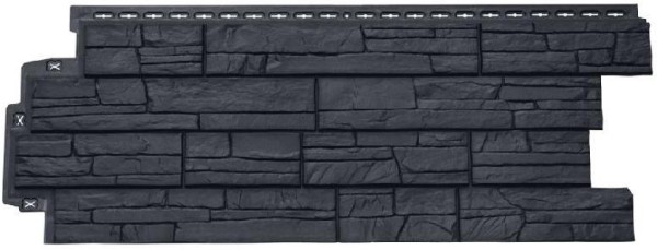 Фасадная панель Grand Line Сланец графит купить в Шуе Фасадная панель Grand Line Сланец графит купить в Шуе