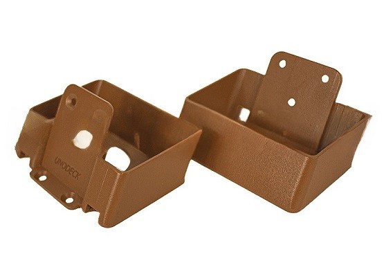 Крепления перил наклонное из алюминия GardenParkett Орех купить в Шуе Крепления перил наклонное из алюминия GardenParkett Орех купить в Шуе