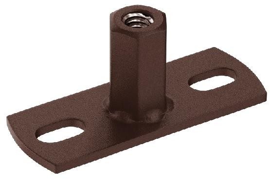 Водосток Aquasistem, Система 150/100 - Держатель для хомута под метиза RAL 8017 Коричневый matt купить в Шуе