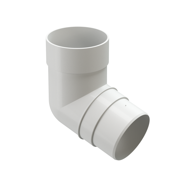 Колено 72˚ Docke Premium ПВХ - Пломбир купить в Шуе Колено 72˚ Docke Premium ПВХ - Пломбир купить в Шуе