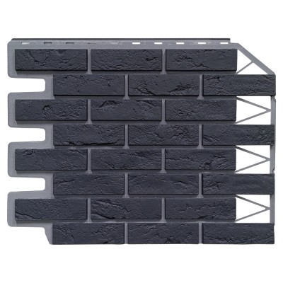 Фасадная панель FineBer, Кирпич Баварский, Графит