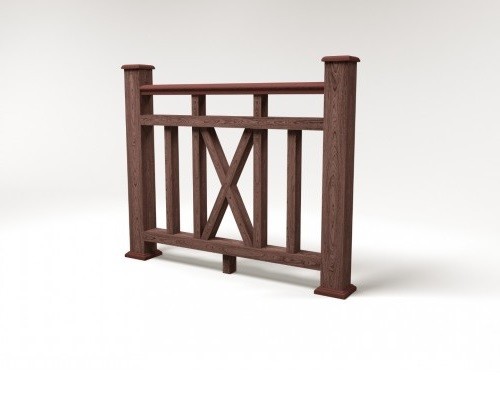 Ограждение из ДПК FG6 шоколад купить в Шуе