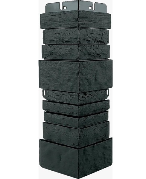 Угол наружный Альта-Профиль Скалистый камень ЭКО Графит купить в Шуе Угол наружный Альта-Профиль Скалистый камень ЭКО Графит купить в Шуе