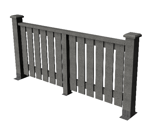 Ограждения декоративное ДПК GRINDERDECO  Вилидж серый базальт купить в Шуе
