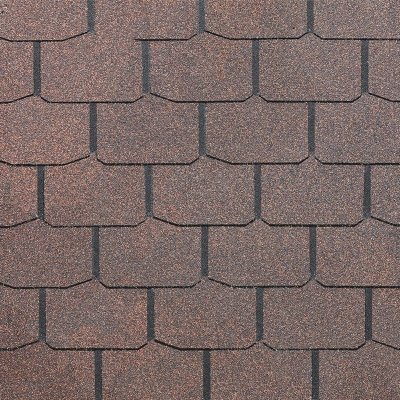 Гибкая черепица Docke, коллекция Крона – Коричневый