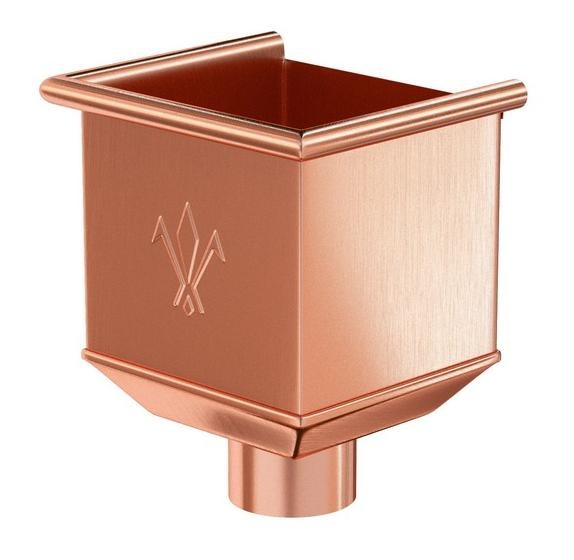 Водосток Aquasistem, система 125x90 - Водосборная воронка медная купить в Шуе Водосток Aquasistem, система 125x90 - Водосборная воронка медная купить в Шуе