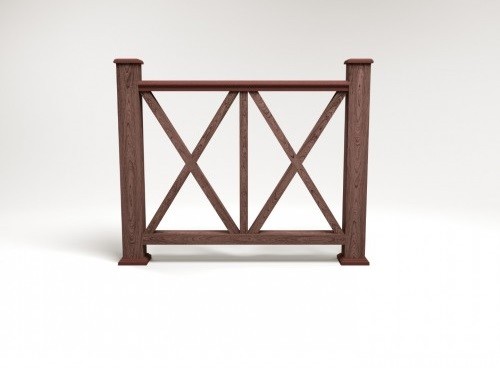 Ограждение из ДПК FG7 шоколад купить в Шуе