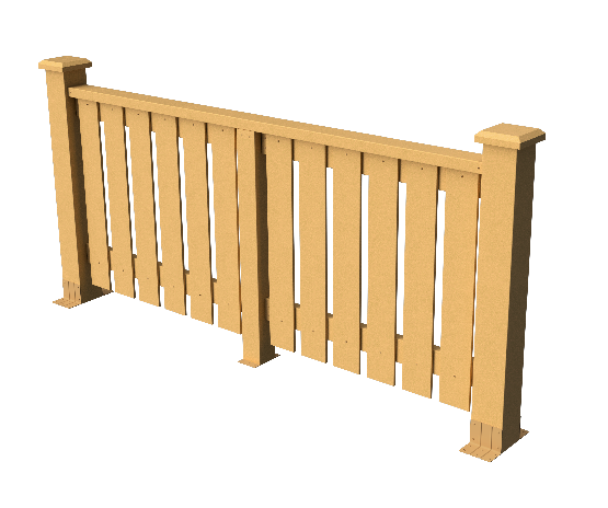 Ограждения декоративное ДПК GRINDERDECO Вилидж песчаник купить в Шуе Ограждения декоративное ДПК GRINDERDECO Вилидж песчаник купить в Шуе