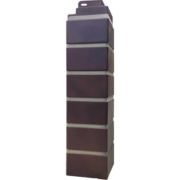 Угол наружный FineBer, Кирпич Клинкерный 3D Коричнево чёрный купить в Шуе Угол наружный FineBer, Кирпич Клинкерный 3D Коричнево чёрный купить в Шуе