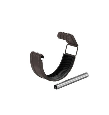 Водосток Aquasistem, система 150/100 - Соединитель желоба с резиновым уплотнителем RR 32 Тёмно Коричневый