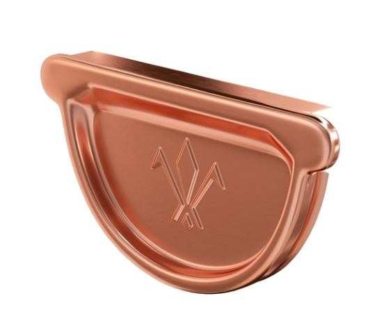 Водосток Aquasistem, система 125x90 - Заглушка желоба универсальная медная d125мм купить в Шуе Водосток Aquasistem, система 125x90 - Заглушка желоба универсальная медная d125мм купить в Шуе