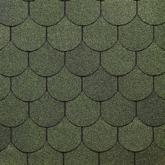 Гибкая черепица Docke, коллекция Кольчуга – Зеленый купить в Шуе Гибкая черепица Docke, коллекция Кольчуга – Зеленый купить в Шуе