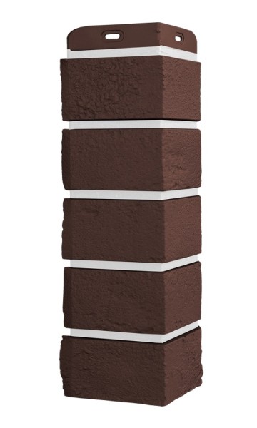 Угол Grand Line состаренный кирпич Элит каштан, ШОВ белай купить в Шуе