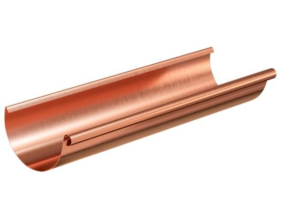 Водосток Aquasistem, система 125x90 - Желоб водосточный медный 3 метра купить в Шуе