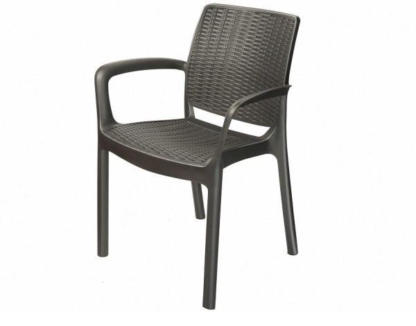 Стул с подлокотниками JERSEY Коричневый купить в Шуе Стул с подлокотниками JERSEY Коричневый купить в Шуе