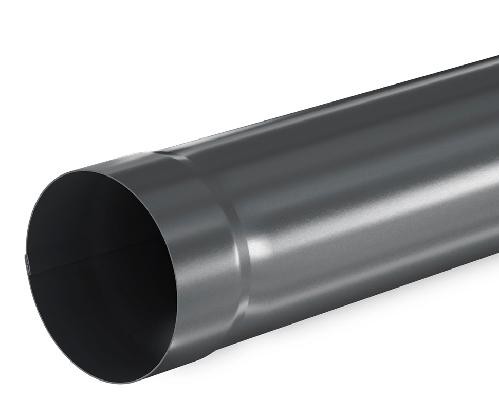 Водосток Aquasistem, система 125x90 - Труба водосточная 1.00м RAL 7024 Тёмно-серый купить в Шуе