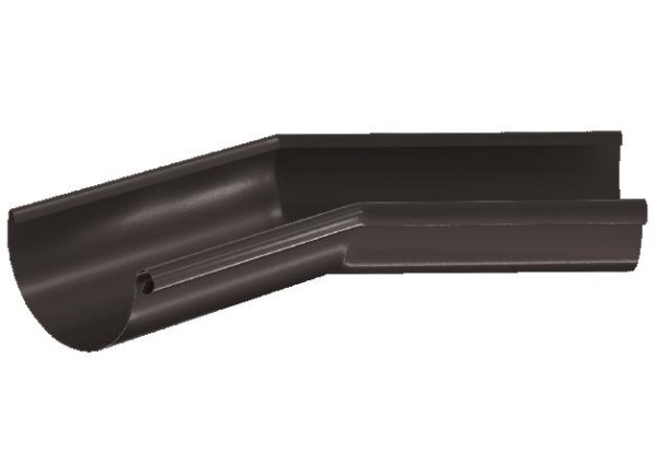 Водосток Aquasistem, система 125x90 - Угол желоба,внутренний 135° RR 32 Тёмно-Коричневый купить в Шуе