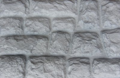 Фасадная панель Аэлит Камень крупный Белый