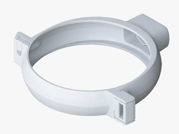 Водосток Альта-Профиль ПВХ – Хомут трубы (белый) купить в Шуе Водосток Альта-Профиль ПВХ – Хомут трубы (белый) купить в Шуе