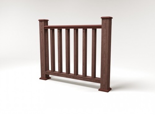 Ограждение из ДПК FG5 шоколад купить в Шуе