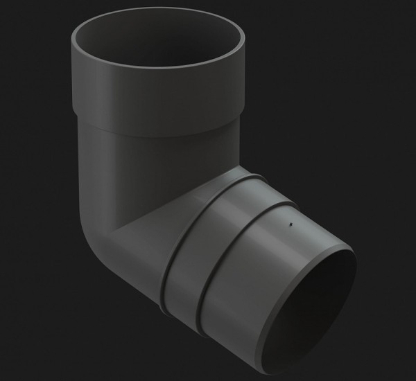 Колено 72˚ Docke Premium ПВХ - Графит купить в Шуе Колено 72˚ Docke Premium ПВХ - Графит купить в Шуе