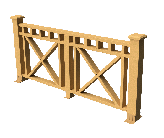 Ограждения декоративное ДПК GRINDERDECO Виктория песчаник купить в Шуе Ограждения декоративное ДПК GRINDERDECO Виктория песчаник купить в Шуе