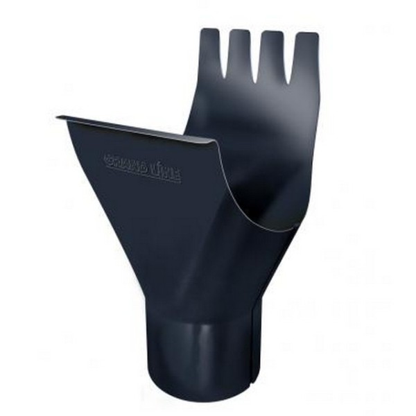 Водосток Grand Line 125x90 – Воронка желоба RAL 7024 купить в Шуе Водосток Grand Line 125x90 – Воронка желоба RAL 7024 купить в Шуе