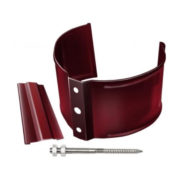 Водосток Grand Line 125x90 – Кронштейн трубы на камень RAL 3005 купить в Шуе Водосток Grand Line 125x90 – Кронштейн трубы на камень RAL 3005 купить в Шуе