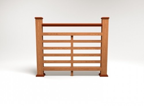 Ограждение из ДПК FG4 терракот купить в Шуе