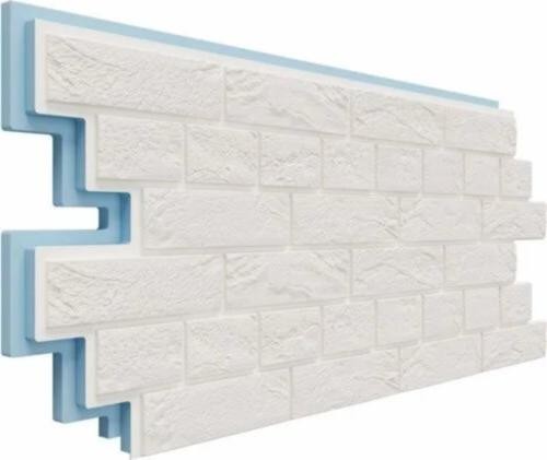 Термосайдинг Доломит Венецианский Кирпич 40 мм Белоснежный купить в Шуе Термосайдинг Доломит Венецианский Кирпич 40 мм Белоснежный купить в Шуе