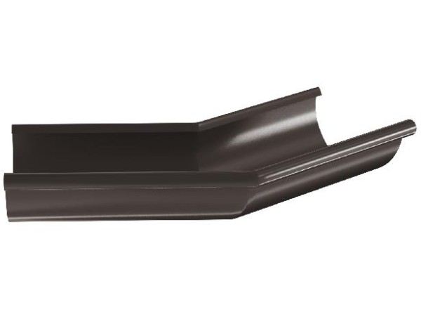 Водосток Aquasistem, система 125x90 - Угол желоба, наружный 135° RR 32 Тёмно-Коричневый купить в Шуе