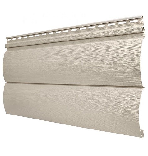 Виниловый сайдинг Tecos - Оцилиндрованный брус двойной (под бревно), Бежевый купить в Шуе Виниловый сайдинг Tecos - Оцилиндрованный брус двойной (под бревно), Бежевый купить в Шуе