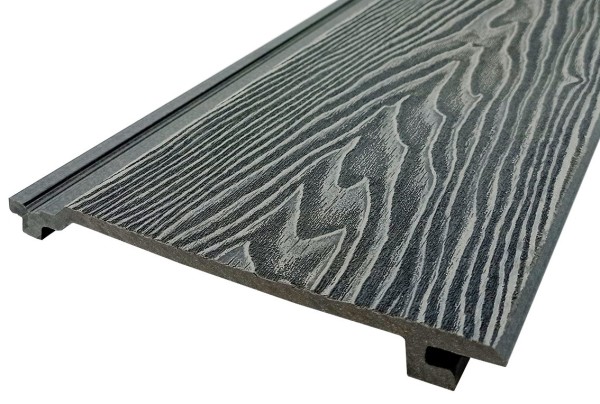 Сайдинг Darvolex 185x19x3000мм, 3D тиснение Серый купить в Шуе