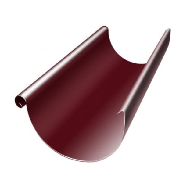 Водосток Grand Line 125x90 – Полукруглый желоб 3 метра RAL 3005 купить в Шуе Водосток Grand Line 125x90 – Полукруглый желоб 3 метра RAL 3005 купить в Шуе