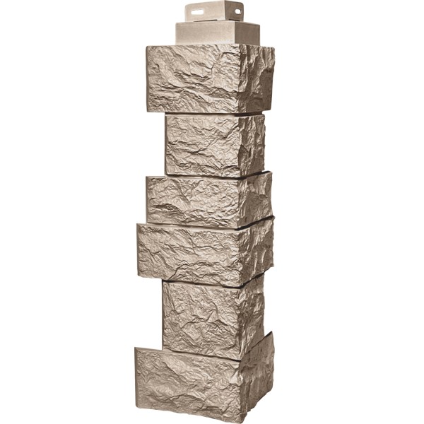 Цокольный сайдинг FineBer – Серия “Дикий камень”, Угол наружный, Песочный...  купить в Шуе Цокольный сайдинг FineBer – Серия “Дикий камень”, Угол наружный, Песочный...  купить в Шуе