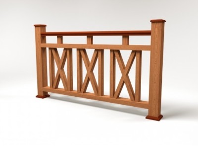 Ограждение из ДПК FG3 терракот