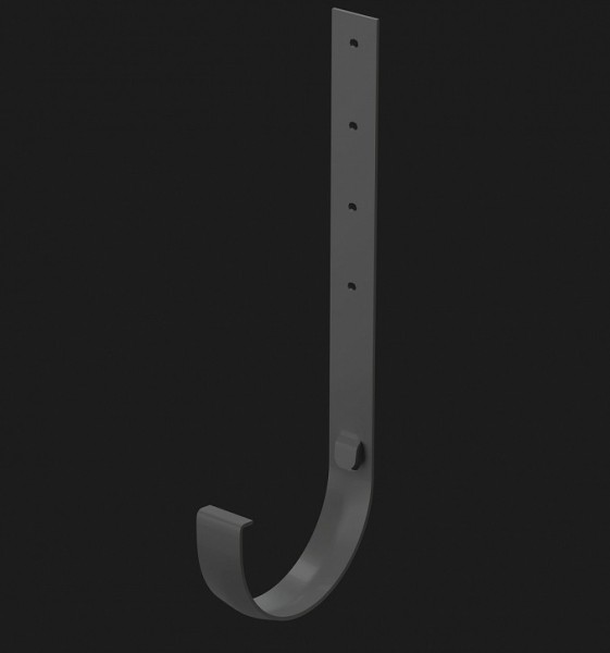 Кронштейн желоба металл Docke Premium ПВХ - Графит купить в Шуе Кронштейн желоба металл Docke Premium ПВХ - Графит купить в Шуе