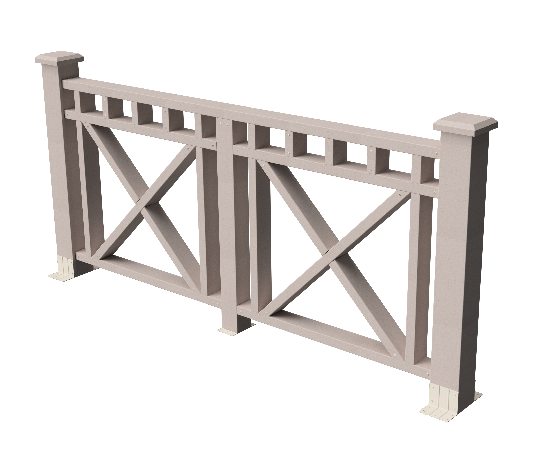 Ограждения декоративное ДПК GRINDERDECO Виктория выбеленный дуб купить в Шуе Ограждения декоративное ДПК GRINDERDECO Виктория выбеленный дуб купить в Шуе