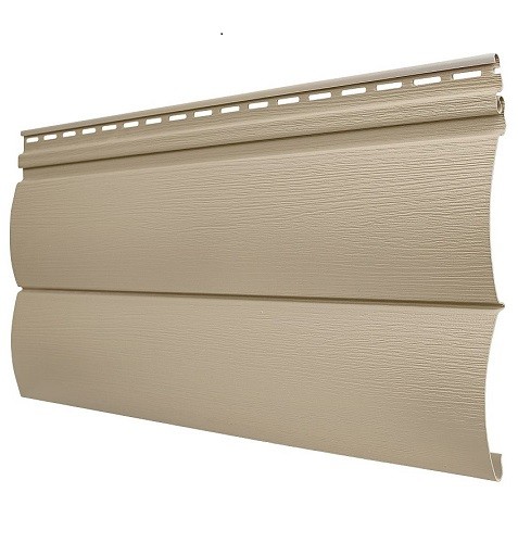 Виниловый сайдинг Tecos - Оцилиндрованный брус двойной (под бревно), Кофе с молоком купить в Шуе