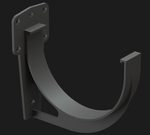 Кронштейн желоба Docke Premium ПВХ - Графит купить в Шуе Кронштейн желоба Docke Premium ПВХ - Графит купить в Шуе