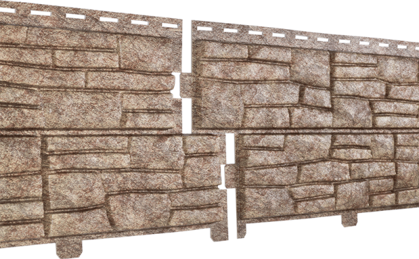 Фасадная панель Ю-пласт Стоун хаус сланец Бурый купить в Шуе Фасадная панель Ю-пласт Стоун хаус сланец Бурый купить в Шуе