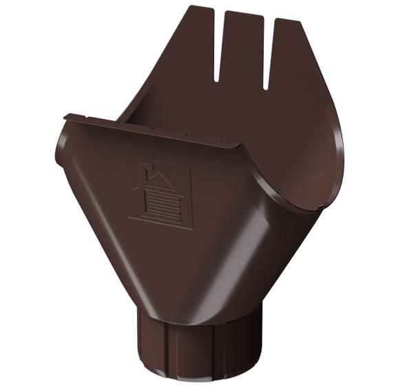 Воронка желоба D125 Döcke STAL PREMIUM Шоколад, (RAL 8019) купить в Шуе