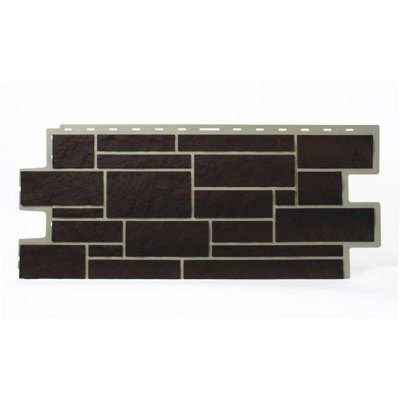 Цокольный сайдинг Tecos ImaBel “Камень” – Оникс №700