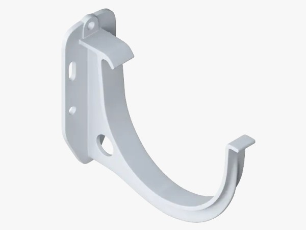 Водосток Альта-Профиль ПВХ – Кронштейн желоба водосточный (белый) купить в Шуе Водосток Альта-Профиль ПВХ – Кронштейн желоба водосточный (белый) купить в Шуе