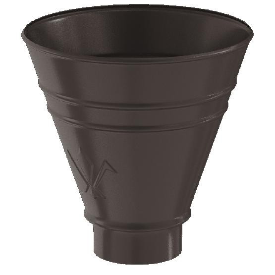 Водосток Aquasistem, система 150/100 - Воронка водосборная круглая RR 32 Тёмно-Коричневый купить в Шуе