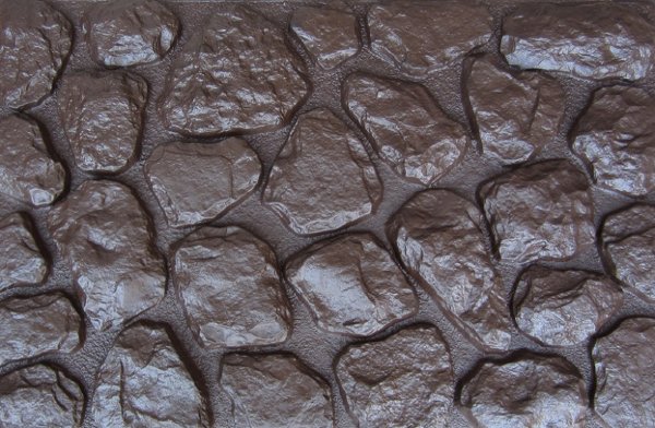 Фасадная панель Аэлит Камень мелкий Коричневый купить в Шуе Фасадная панель Аэлит Камень мелкий Коричневый купить в Шуе