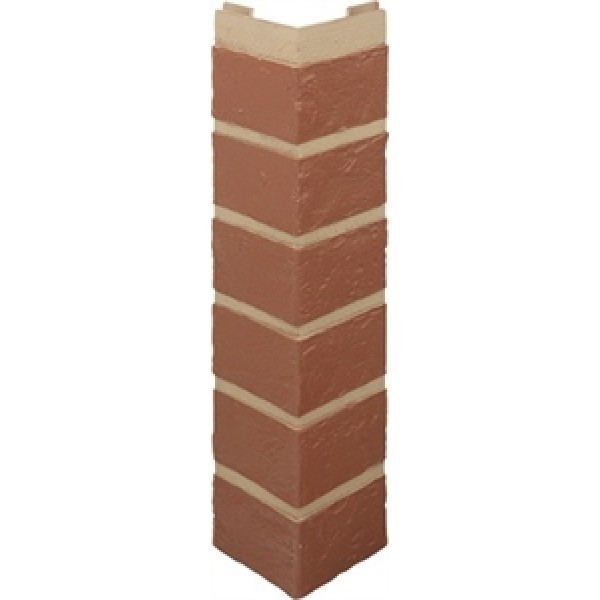 Наружный угол кирпич (красный), 0,47 х 0,1м купить в Шуе