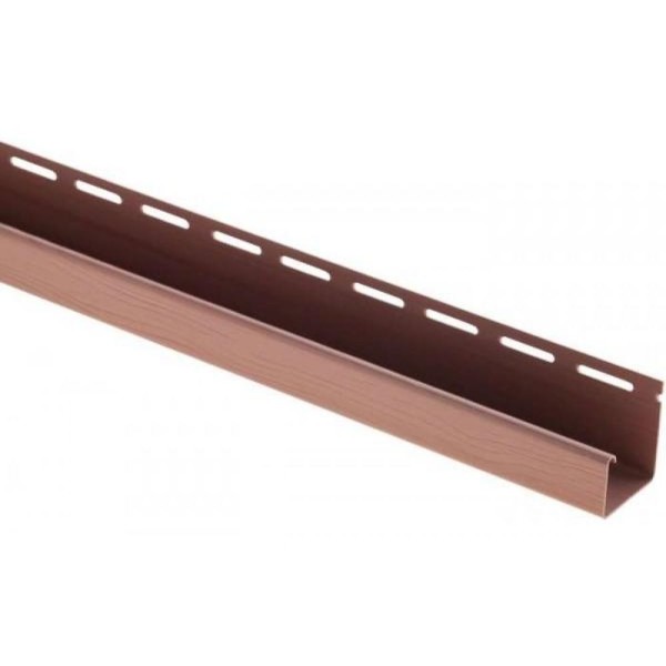J-профиль Люкс Крашенный, T-15, ВН, Красно-коричневый купить в Шуе